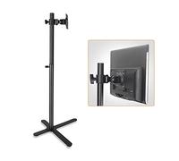 Monitor Stand Floor-Standing Monitor Stand 12"-27" Movable Single Monitor Stand Mount Height-Adjustable Monitor Stand with Keyboard Bracket Holds Up to 44lbs Monitor Mount (Style : A)