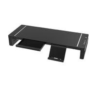 Monitor Stand Riser - Desktop Organizer Stand, Altezza regolabile Riser | Supporto per computer pieghevole con memoria per cassetti per Office TV - Tavolo per stampante Home Desk ergonomico Space