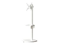 Monitor Stand, Supporto TV Con Ruote for Schermo Piatto Curvo Da 10-42 Pollici Regolabile In Altezza Ripiano/Vassoio VESA 200x200mm,for home(BET300 with clamp)