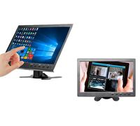 Monitor Telecamera 10.1" Videosorveglianza HD Display TFT/LCD Staffa Supporto