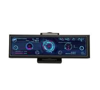 Monitor Temperatura Computer, Monitor LCD a Barra Allungata da 8,8 Pollici Editor di Temi di Supporto per RasPi per Linux per Win, Angolo di Visione di 178 Gradi, Monitor Dati