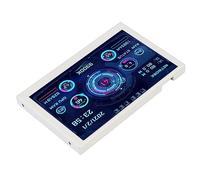 Monitor Temperatura Computer, Rotazione di 360 Gradi Risoluzione 800x480 Pannello Sensore PC IPS da 5 Pollici Luminosità Regolabile Bianco per Desktop