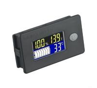 Monitor Tensione 12V LCD Display Digitale Indicatore Capacità Stato Carica Temperatura per Auto per moto Barca RV Golf Cart