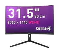 Wortmann Monitor Terra 3285W HA 31,5" Curvo WQHD 180Hz VA USB-C HDR Nero