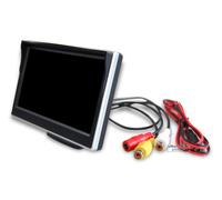 MONITOR TFT,LED 5", CON PIEDISTALLO UNIVERSALE 2 INGRESSI VIDEO