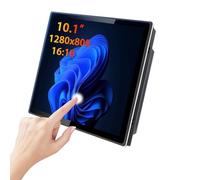 Monitor touch screen impermeabile da 10,1 pollici capacitivo a 10 punti 1280x800P con interfaccia HDMI/VGA, schermo multi-touch incorporato/VESA per ufficio, POS, vendita al dettaglio, ristorante, bar