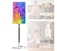 Monitor touch screen portatile con fotocamera integrata e batteria, sistema Android, design rotante, per intrattenimento mobile