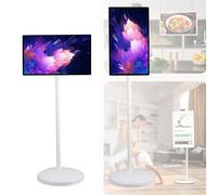 Monitor touch screen portatile con fotocamera integrata e batteria, sistema Android, design rotante, per intrattenimento mobile