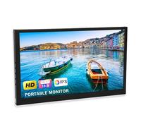 Monitor Touchscreen, Secondo Schermo Portatile LCD HD 1024x600 per Laptop da 10,1 Pollici, con Jack Audio per Altoparlanti Doppi, per per OSX RPi 4 3