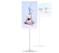 Monitor TV portatile 4K con supporto rotante, rotazione verticale/orizzontale, 5 ore di videochiamate per casa, ufficio, scuola, uso esterno, 4 GB di RAM, 64 GB di memoria