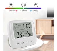 Monitor 'umidità a temperatura, indicatore a temperatura digitale - Mini igrometro per ambienti interni con misuratore di umidità,Sensore di, del viso facili da leggere per serra, camera d