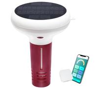 Monitor wifi per pH e cloro della piscina, tester 7 in 1 pH/cloro/sale/ORP/TDS/EC/temperatura, alimentazione solare, intelligente tester di salinità e pH per piscine, spa e vasche idromassaggio