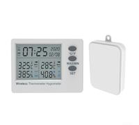 Monitor wireless della temperatura del frigorifero con ampio schermo, memoria di lettura minima massima e opzioni di posizionamento del supporto a parete o del tavolo