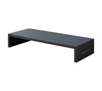 Monitora il riser, scaffale di ventilazione da 19,69 pollici con altezza regolabile per lo schermo del computer e il supporto della stampante, supporto per laptop robusto per studi di studio di lavoro