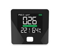 Monitoraggio 'aria,Misuratori di foschia per interni - Rilevatore di formaldeide, monitor 'inquinamento, misuratore di umidità a temperatura, tester di polvere, rileva HCHO/TVOC / PM2.5 indoor