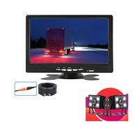 Monitoraggio auto Vista posteriore Backup Camera Aviation Head Lights Vision Night Fotocamera impermeabile 4Pin Camion for Bus Escavatore, Serie Pro(With 2 Cam 15M 20M)