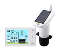 Monitoraggio del livello del serbatoio dell'acqua solare con display digitale, indicatore di livello del liquido senza fili per cisterna di pioggia domestica, trasmettitore impermeabile IP65