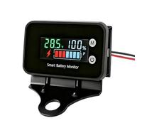 Monitoraggio della batteria, impermeabile IPX7, 12 V, 24 V, 36 V, 48 V, 60 V, 72 V, indicatore della batteria con sensore di temperatura, sveglia, supporto, DC8 - 100 V, tensione per auto, barche