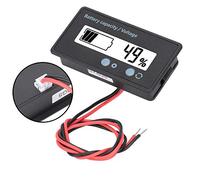 Monitoraggio della capacità della Batteria, Display LCD Impermeabile | Configurazione efficiente, Lettura precisa della tensione, Robusta pellicola in PVC, Compatibile con batterie al
