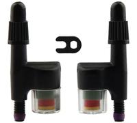 Monitoraggio della pressione dei pneumatici della bici con estensione dello stelo della valvola per valvole Presta, progettato per bici da strada e mountain bike, visualizzazione dello stato della