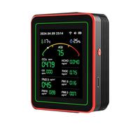 Monitoraggio Della Qualità 'aria - Dispositivo Rivelatore CO2 - Monitor Di Umidità Per Ambiente Interno | Sensore Di Qualità 'aria In Reale Con Display LCD | Compact Home Air Tester Per