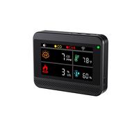 Monitoraggio Della Qualità 'Aria Interna con Allarmi, Tester 4 In 1 per Gas CH4/CO/Temperatura/Umidità per Casa, Auto, Piante, Animali Domestici