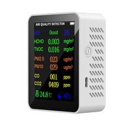 Monitoraggio della qualità del'aria - Sensore portatile ad alta precisione 10 in 1, misuratore di anidride carbonica digitale con allarme, rilevatore d'aria many parametro | Office di scuola domesti