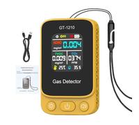 Monitoraggio della qualità dell'aria per interni, sensore professionale in tempo reale, dispositivo tester intelligente, rilevatore alimentato a batteria, umidità della temperatura, analizzatore