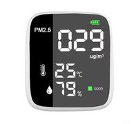 Monitoraggio della qualità dell'aria PM2.5 con rilevamento in tempo reale di temperatura e umidità, indicatore visivo a 3 colori, gamma 0-2000 µg/m³, alloggiamento in ABS - per la qualità dell'aria