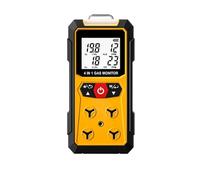 Monitoraggio della qualità dell'aria, Rilevatore di perdite gas 4 in 1 (H2S, EX, O2, CO) - Monitor affidabile for la sicurezza domestica e sul posto lavoro con rilevamento preciso