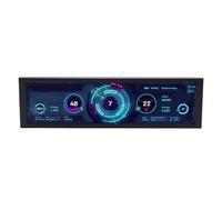 Monitoraggio della Temperatura del Computer, Display del Pannello del Sensore per PC IPS da 8,8 Pollici 1920x480, Rotazione a 360 Gradi, Schermo Secondario a Barra Allungata con