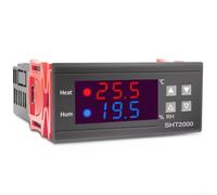 Monitoraggio dell'umidità della temperatura SHT2000 controllato da relè per la gestione del clima in serra e il controllo ambientale dell'officina (24V)
