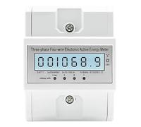 Monitoraggio Energetico Misuratore Di Energia AC Trifase A 4 Fili Su Guida Din, Monitor Del Consumo Energetico, KWh, Wattmetro, Retroilluminazione LCD(3x230V)