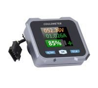 Monitoraggio Intelligente della Batteria con Shunt, Monitor Batteria per Auto con Display da 1,8 Pollici, Batteria per Monitor Portatile Multifunzionale per Auto
