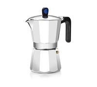 Caffettiera italiana Monix Induction Express in alluminio 6 tazze Argento