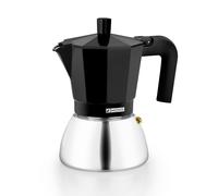 MONIX Induction Inox | Caffettiera Italiana in Alluminio e Acciaio Inossidabile,