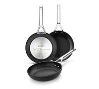 MONIX Mineral | Set di Padelle 18-22-26 cm, Alluminio forgiato