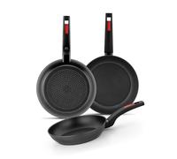 E_0002_S0442242 Monix Padella Monix M249001 Nero Plastica 3 Pezzi Casa E Cucina