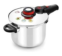 MONIX Selecta | Pentola a pressione 7 L, Acciaio Inox 18/10 | Sistema di selezione degli alimenti, Chiusura automatica, Argento