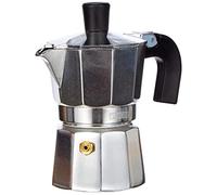 Monix Vitro - Caffettiera da 1 tazza, Argento/Nero