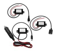 MONIZMVC 1 pz DC DC 12V 24V 36V 48V 60V a 5 Volt 3A 15W da 8-60V a 5V Uscita convertitore USB Step-Down con caricabatteria for Auto(Female And Micro USB)