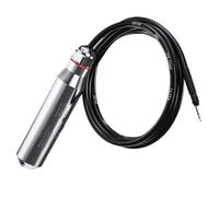 MONIZMVC Sensore di Livello 'Acqua/Temperatura Impermeabile 304SS Integrato 50℃ 60℃ 0-500M a 4-20mA DC24V Trasmettitore di Livello del Liquido sommergibile(4-20mA 0-50C,6m Range 6m)