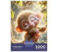 Monkey 1000 Componenti Cartone Resistente Monkey Floating in Magical Starry Space Puzzle Familiare Fan Dei Rompicapo Sera Di Giochi in Famiglia Livello Di Difficoltà Equilibrato 70x50cm/1000pcs