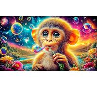 monkey 1000 pezzi Gioco di puzzle Carta riciclata Sfida di gioco educativo Idea regalo perfetta per adulti e bambini di 12 anni in su 70x50cm/1000pcs
