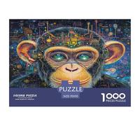 Monkey 1000 Pezzi Puzzle Difficile Regalo Per Gli Amanti Dei Per Adulti A Partire Dai 14 Anni Confezione Di Alta Qualità Sfide Extra Divertenti Intrattenimento Creativo 70x50cm/1000pcs