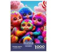 Monkey 1000 Pezzi Puzzle Idea Regalo Per Lei O Lui Animal A Partire Dai 14 Anni Confezione Di Alta Qualità Sfide Extra Divertenti Intrattenimento Creativo 52x38cm/1000pcs