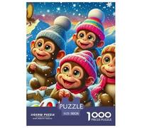 Monkey 1000 Pezzi Puzzle Idea Regalo Per Lei O Lui Animal Per Adulti A Partire Dai 14 Anni Confezione Di Alta Qualità Sfide Extra Divertenti Intrattenimento Creativo 38x26cm/1000pcs