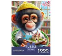 Monkey 1000 Pezzi Puzzle Regalo Creativo Per Il Relax Animal A Partire Dai 14 Anni Qualità Premium Sfide Extra Divertenti Intrattenimento Creativo 52x38cm/1000pcs