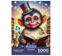 Monkey 1000 Pezzi Puzzle Romantico Regalo Animal Per Adulti A Partire Dai 14 Anni Confezione Di Alta Qualità Sfide Extra Divertenti Intrattenimento Creativo 70x50cm/1000pcs
