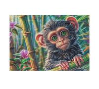 Monkey Bamboo Jungle Puzzle 300 Pezzi Gioco Creativo Per Ragazzi Intelligenza Educativa Rompicapo Idea Regalo Per Figlio A Natale E Compleanno 300 PCS